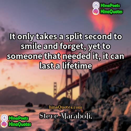 Steve Maraboli Quotes | It only takes a split second to